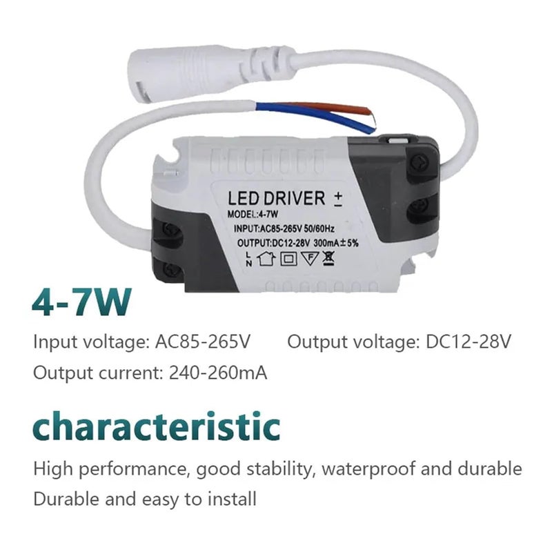 AC DC LED Driver Power Supply 8 12W DC Transformer For Tube Lamp Panel Lighting 6PCS - Image 4